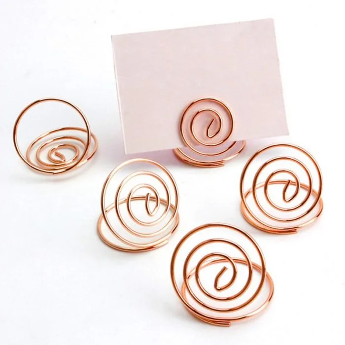 Rose Gold Spiral Kağıt Tutucu - Görsel 1