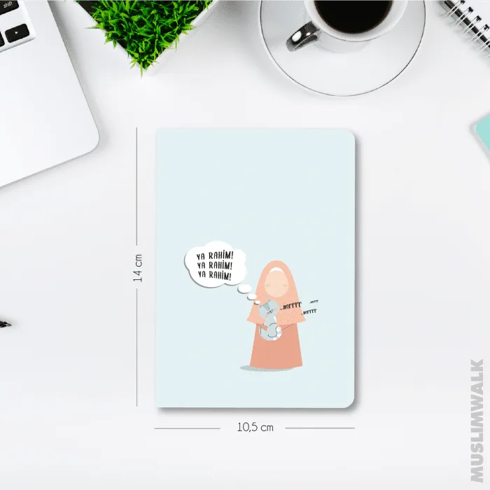 Zikreden Sevimli Kedicik - Çizgisiz Mininote Defter - Görsel 1