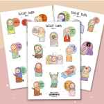 Luna Tesettürlü Esprili Sticker