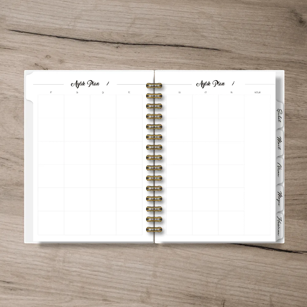 Müzehher Tropikal Çiçekli İslami ve Tarihsiz Yıllık Planlayıcı - Görsel 7