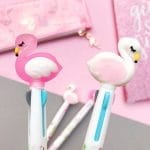 Flamingo Başlı 3 Renkli Tükenmez Kalem