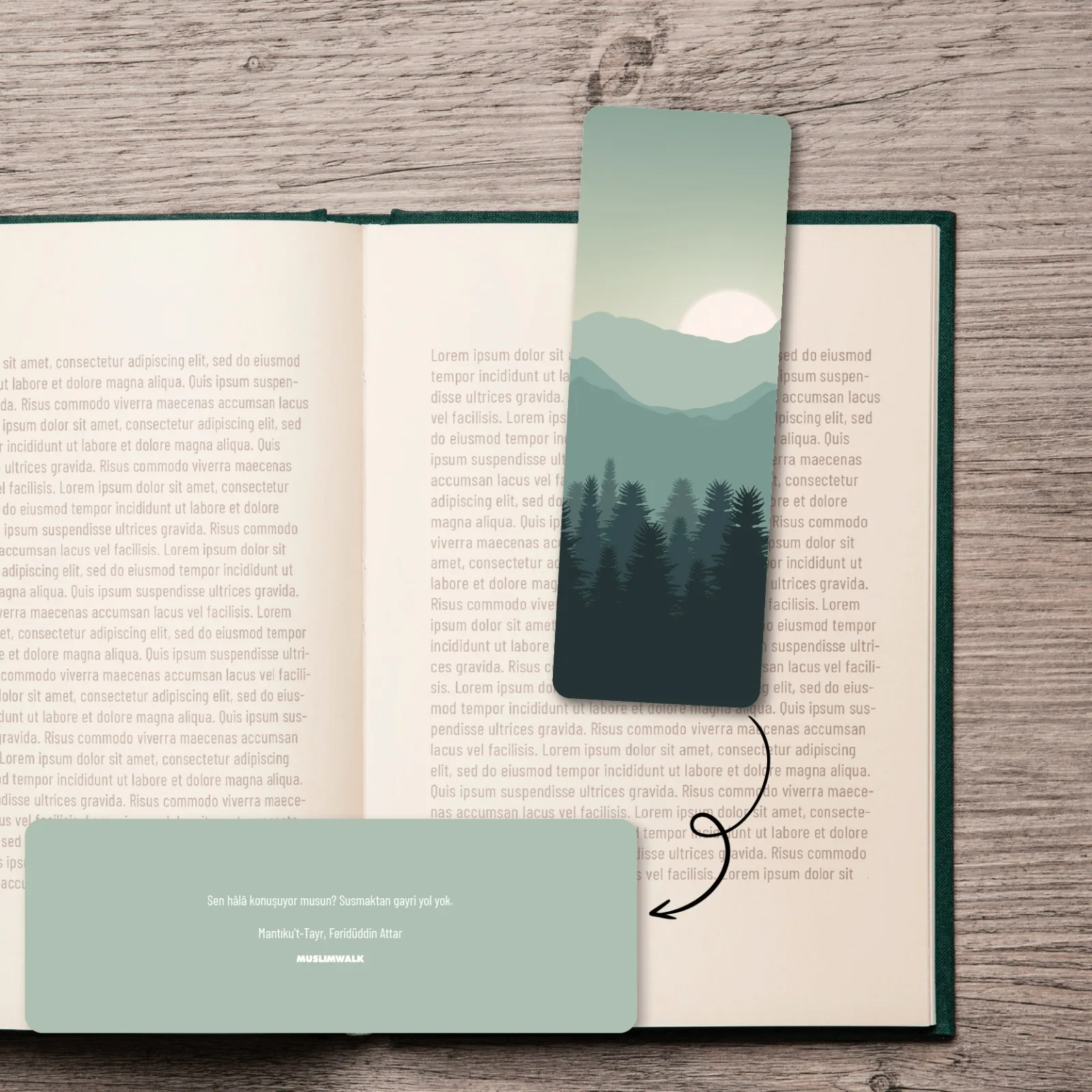 Bühma Dikey Kitap Ayracı Muslimwalk Bühma - Dikey Kitap Ayracı - Görsel 1