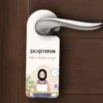 Çalışıyorum Rahatsız Etmeyin - Kapı Uyarı Levhası