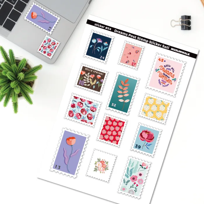 Dreams Post Stamp Sticker Seti - Laptop, Tablet, Dolap, Planlayıcı Etiketi #54 - Görsel 1