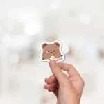 Study Hard - Bear Sticker Seti – Laptop Telefon Planlayıcı Dolap İçin Sticker Seti #64 - Görsel 2