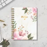 Celis Sade Çiçekli Tarihsiz Minimal Yıllık Planlayıcı