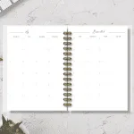 Defain Çiçek Bahçesi Tarihsiz Minimal Yıllık Planlayıcı - Görsel 2