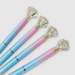 Elmas Başlı Soft Plastik Tükenmez Kalemler