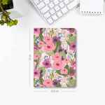 Nombre - Renkli Çiçekli - Çizgisiz Mininote Defter