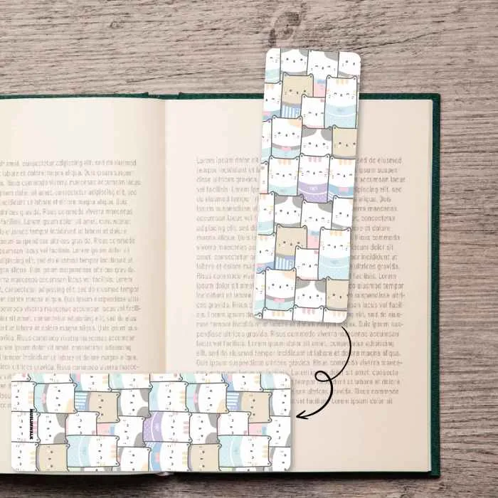 Pisa – Kedili Kawaii - Dikey Kitap Ayracı - A146 - Görsel 1