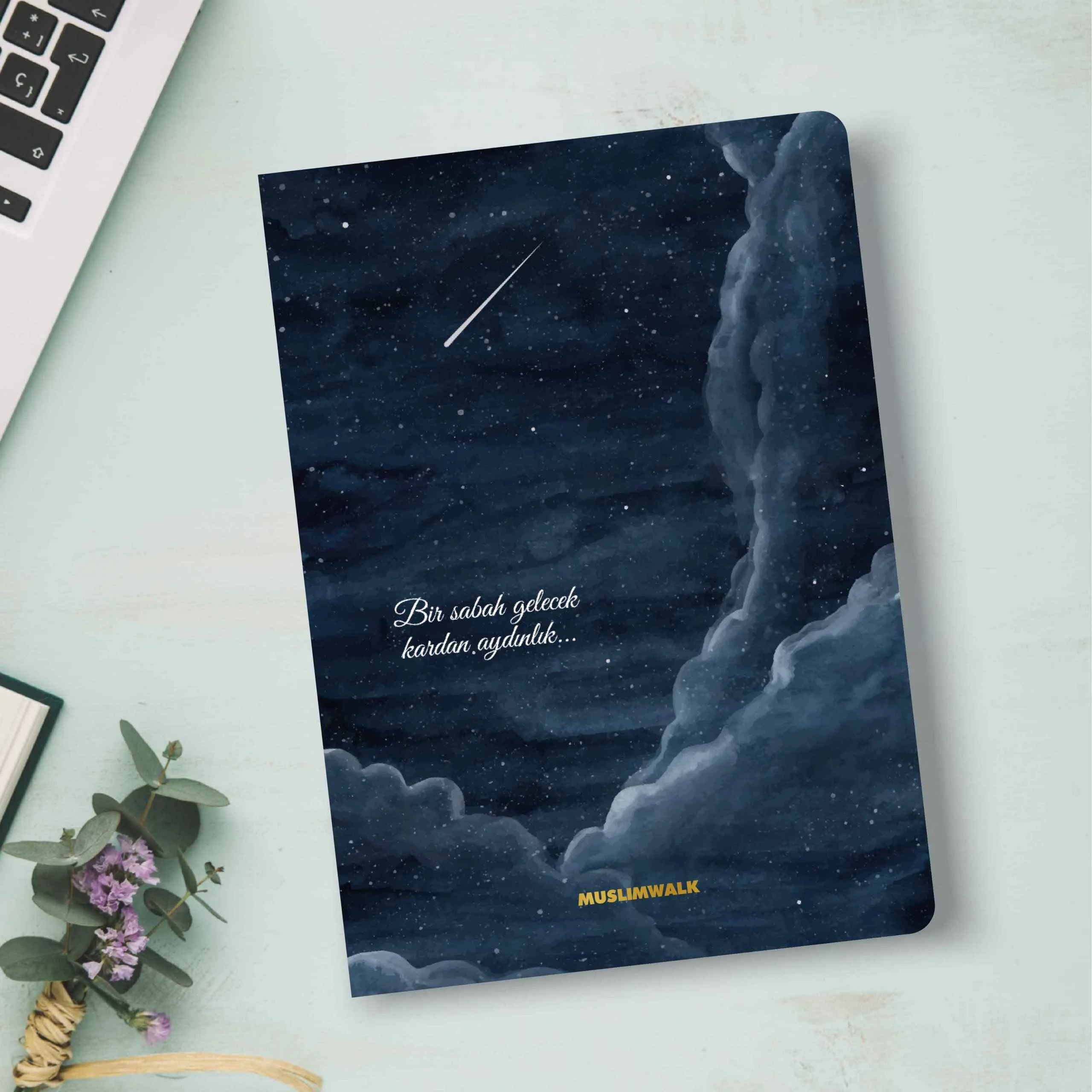 Cebli - Bir Sabah Gelecek Kardan Aydınlık - A5 Çizgili Defter #YK304 - Görsel 1
