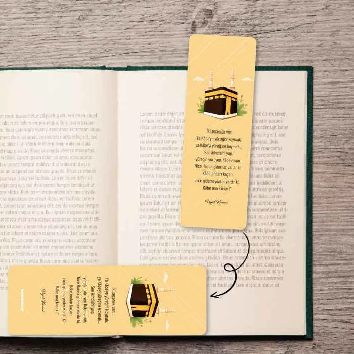 Mira - Yüreğine Kâbeyi Koy - Dikey Kitap Ayracı - A130 - Görsel 1