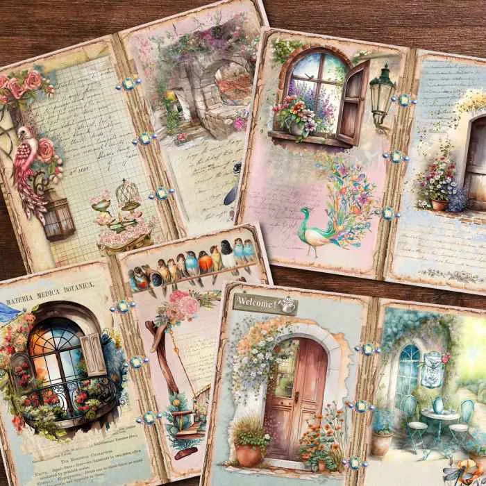 My Pretty Place - Yapışkanlı Scrapbook Kağıtları 10'lu Set - Görsel 3