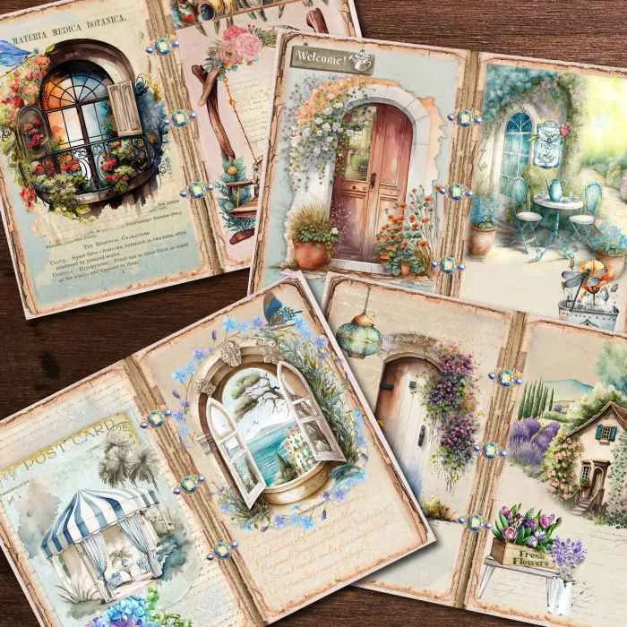 My Pretty Place - Yapışkanlı Scrapbook Kağıtları 10'lu Set - Görsel 2