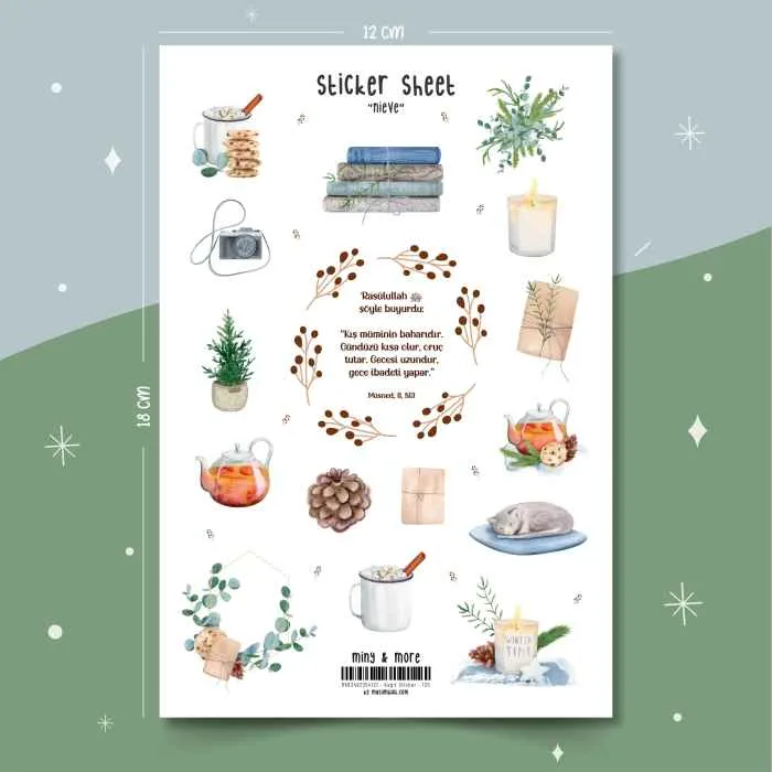 Nieve - Kış Müminin Baharıdır - Sticker Seti #125 - Görsel 1