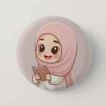 Neha - Kuran Okuyan Kız Çocuk - İğneli Rozet