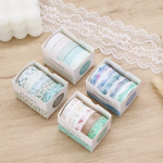 Vintas 5'li Mini Washi Tape Seti - 1cmx2m