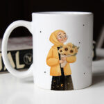 Beril - Ayçiçeği & Kız - Kupa Bardak