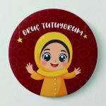 Oruç Tutuyorum Kız v2- İğneli Rozet