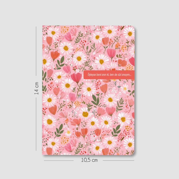 Gülrâ - Çiçek Desenli - 3'lü Mininote Defter - Görsel 3