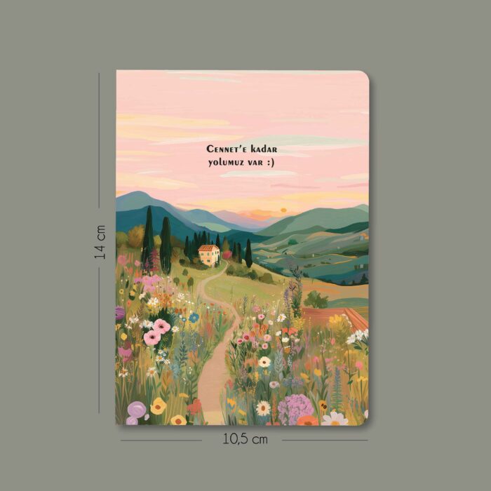 Mervîh - Doğa Desenli - 3'lü Mininote Defter - Görsel 3