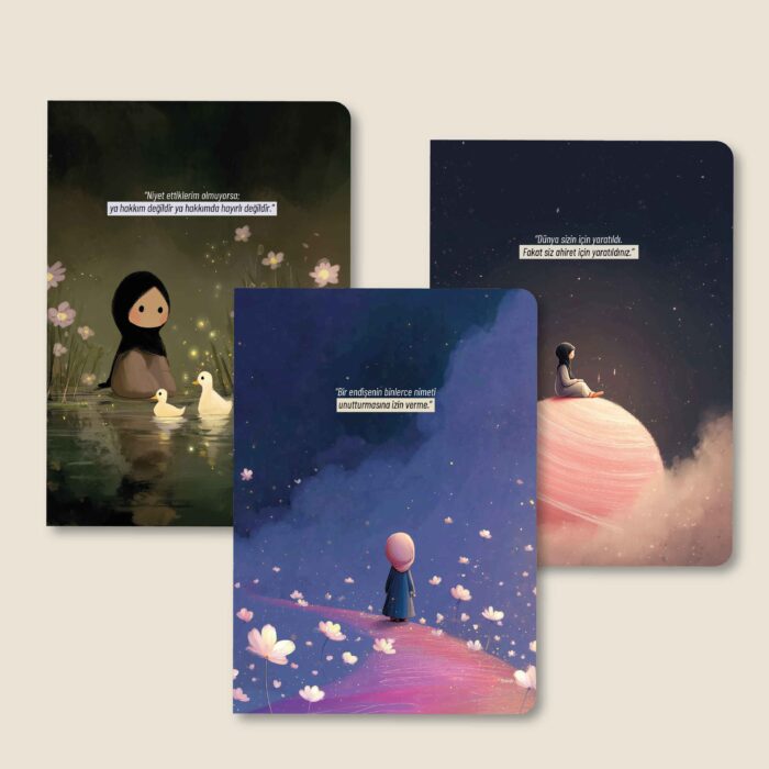 Rûhan - Pastel - 3'lü Mininote Defter - Görsel 1