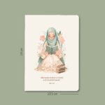 Hüsnâle - Zarif Çiçekli Kızlar - 3'lü Mininote Defter - Görsel 4
