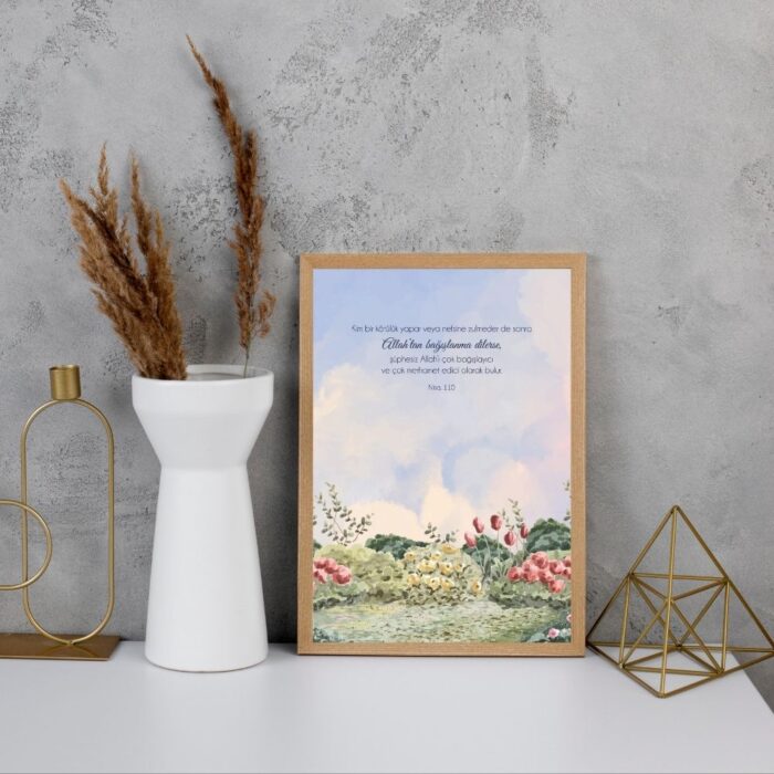 Nurve - Ayet Meali - 5'li İslami Çerçevesiz Poster Seti - Görsel 3