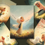 Esmelyn - Tesettürlü 5'li İslami Çerçevesiz Poster Seti