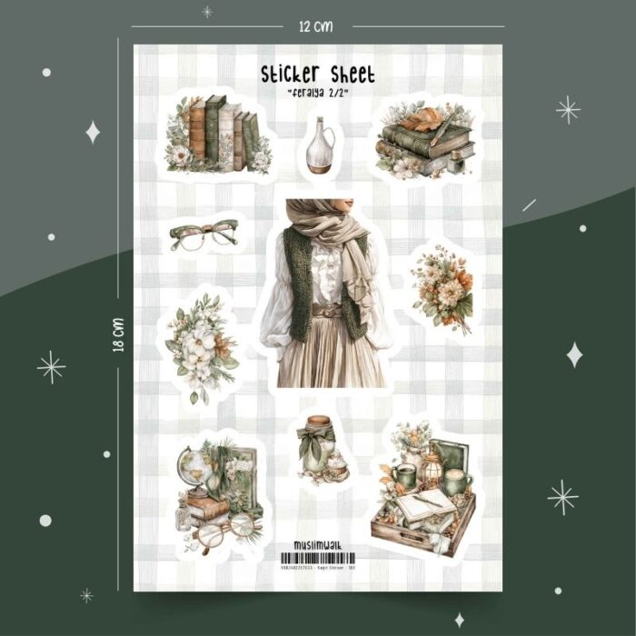 Feralya - Güz Kızı 2'li Sticker Seti  #166 - Görsel 2