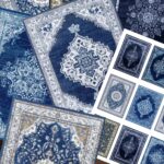 Vadi - Mavi Kilim Desenli Yapışkanlı Scrapbook Kağıtları 10'lu Set #SB111 - Görsel 3